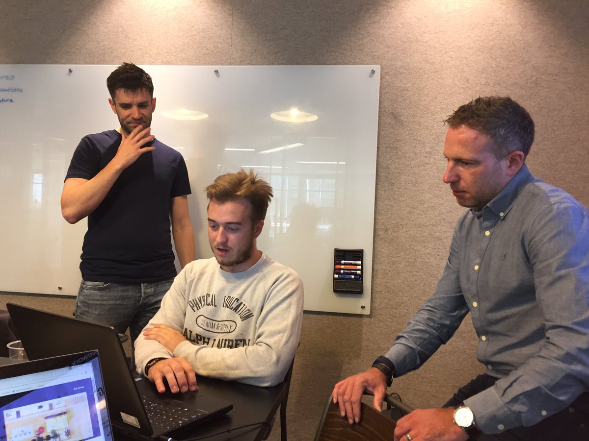 HackGroup_HG's tweet photo. Back into it this morning, with our marketing expert @GDobson_HG putting the tough questions to the team! #HackGroup #customerloyalty https://t.co/Fby9reqhUu