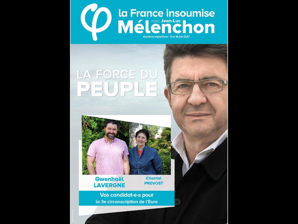 GLavergneFI's tweet photo. Vos candidats pour la #FranceInsoumise sur la #circo2703 
#Eure #EureInsoumise https://t.co/Nh4v6AFJgD