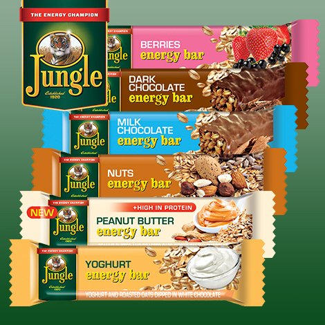 JungleSouthAfrica on X: Why be hungry, when it's so easy to be satisfied?  Snack on a tasty and fibre-filled Jungle Energy Bar.   / X