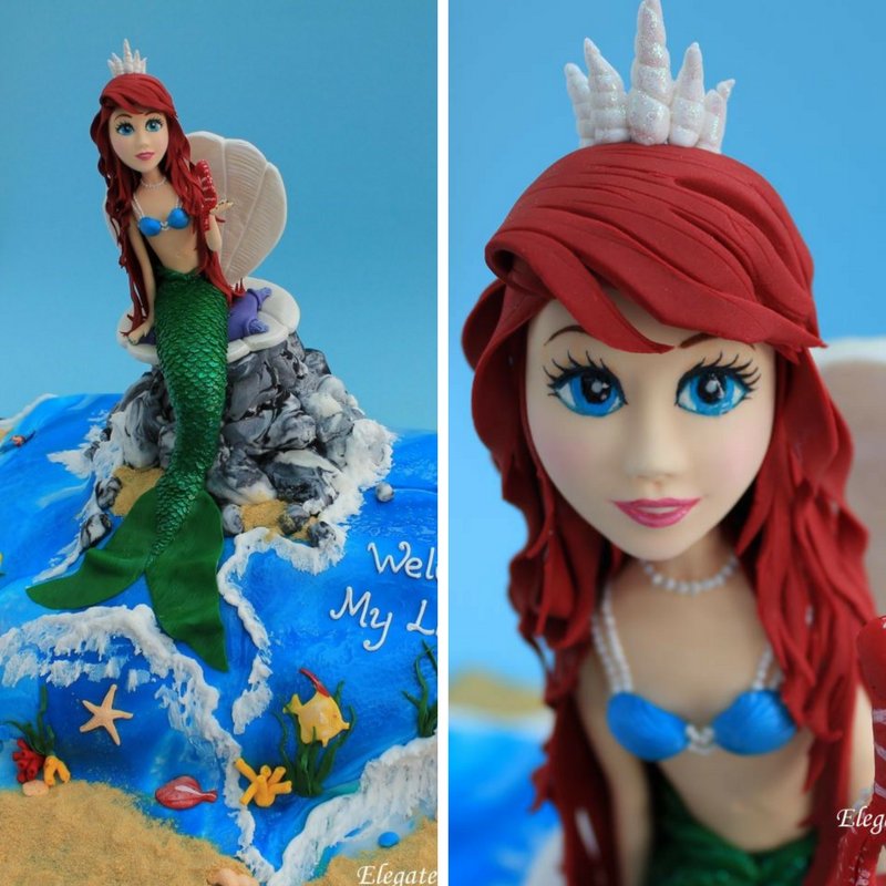 elegateaucakes's tweet image. Our Little Mermaid.