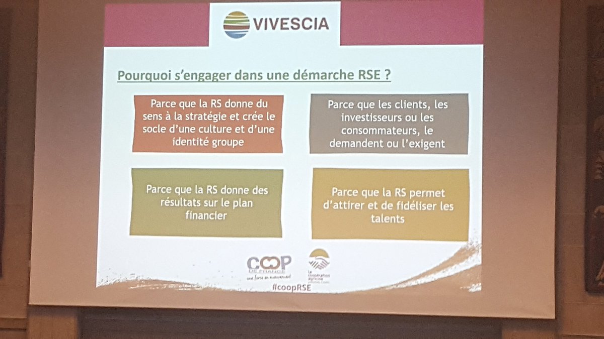 Comme <a href="/Vivescia/">VIVESCIA</a> faîtes le choix d'une notation extra-financière pr faire la différence avec vos concurrents #coopRSE