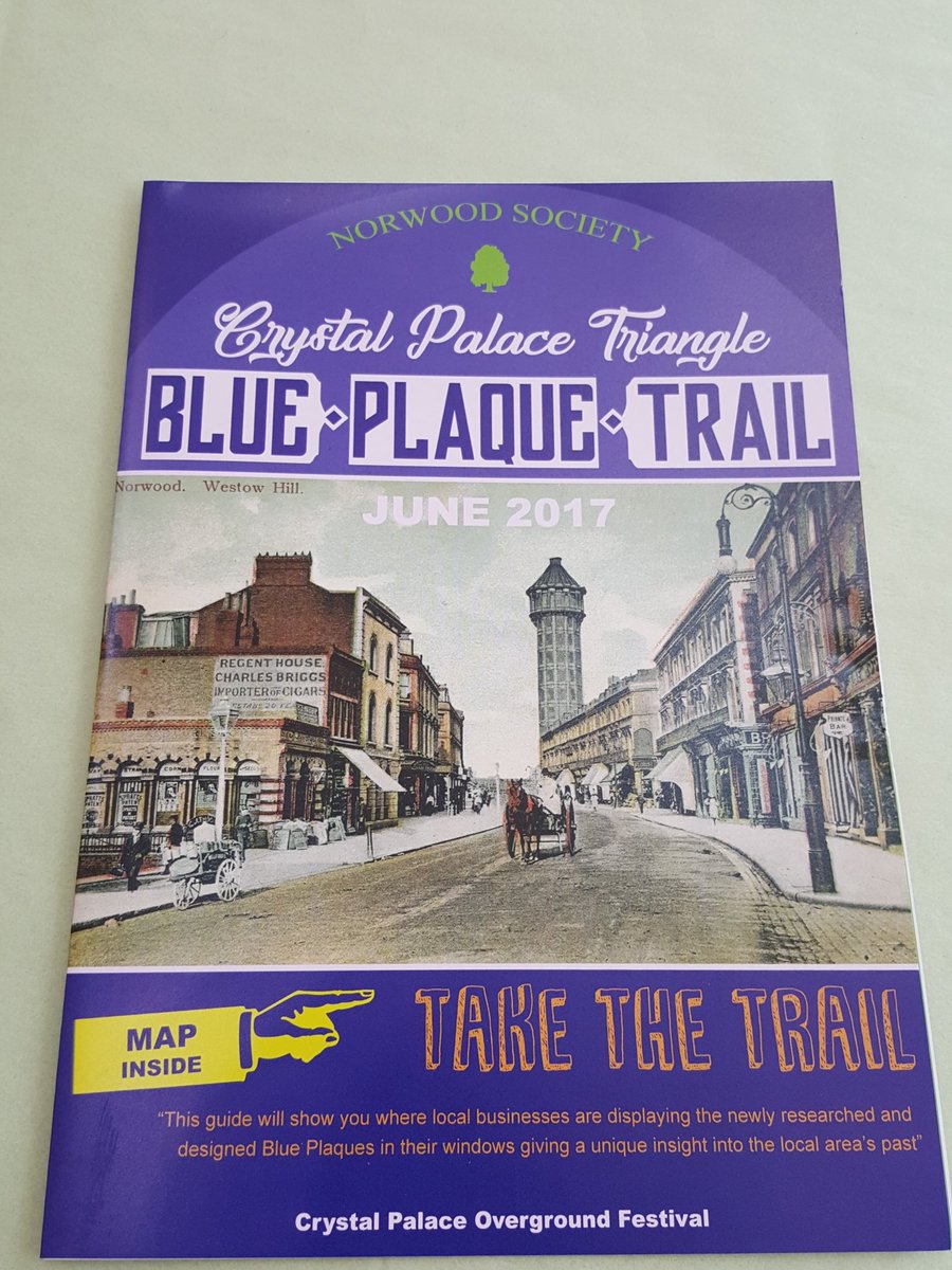 smashbangwallop's tweet photo. We have a Blue Plaque but no spoilers here - take the heritage trail as part of @CPOFestival @NorwoodSociety &amp; discover local area's past https://t.co/tlmDokEcRc