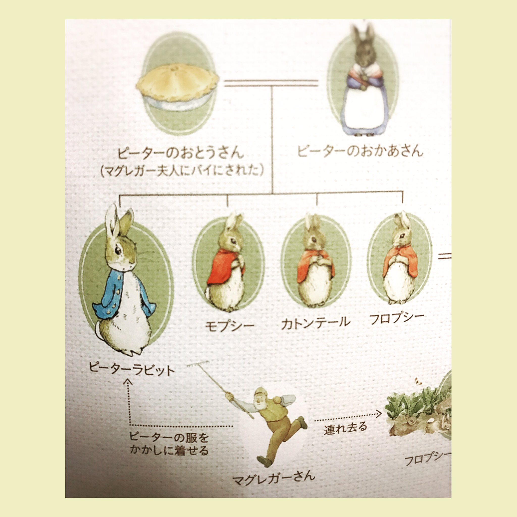 おおかみ あやこ ピーターラビットの家系図 お父さんは パイに 悲しい だけど作ってみた お父さんぽんぽん 絵本 絵本カフェ 絵本はんこ ウサギ ピーターラビット ピーター ビアトリクスポター 福音館書店 ぽんぽん 動物ぽんぽん ちいさなお茶会 お茶会