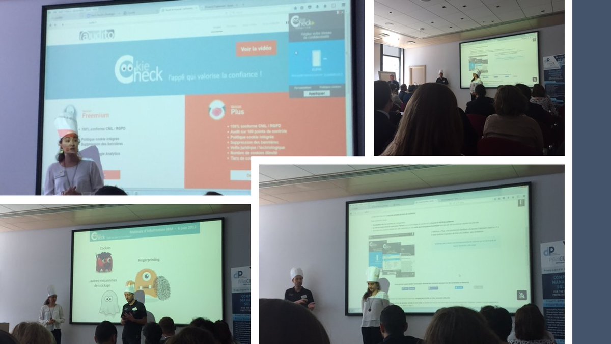 AuditoTwit's tweet photo. Hier, nos chefs pâtissiers de @AuditoTwit, étaient chez #IBM pour sa matinale et ont présenté la solution #CookieCheck ! #GDPR #startup https://t.co/ZL32xH3ryY