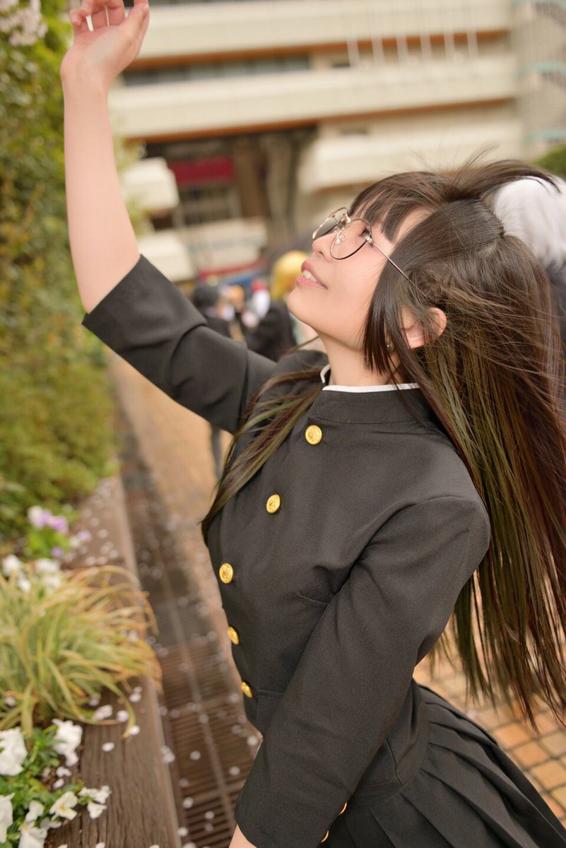 ゆゆ No Twitter 季節はずれの桜なお写真 学ランスカートな女子はお好きですか Photo たもさん Tamos Photrait アコスタ 学ランスカート