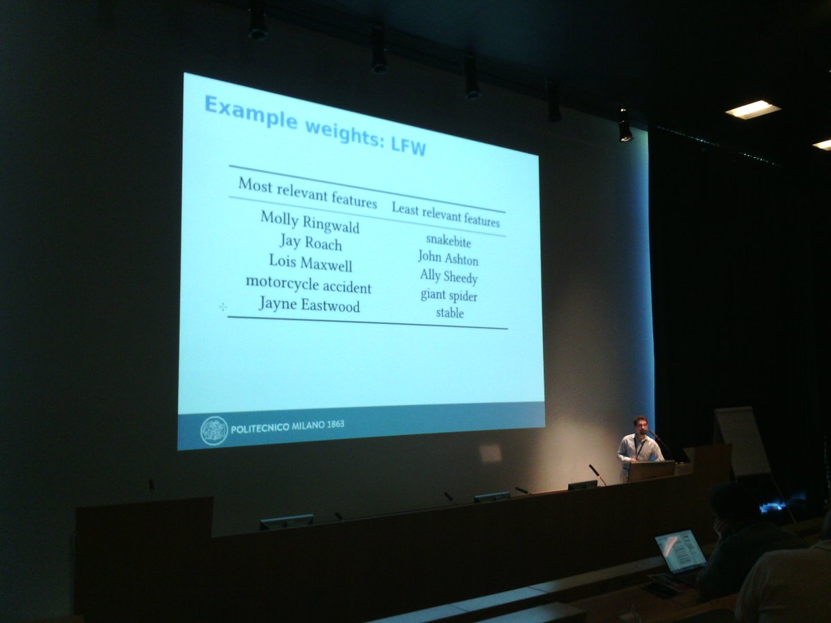 iir2017's tweet photo. Leonardo Cella and Stefano Cereda have presented the paper "Estimate features relevance for groups of users" #iir2017 https://t.co/cz2ajYgJZT