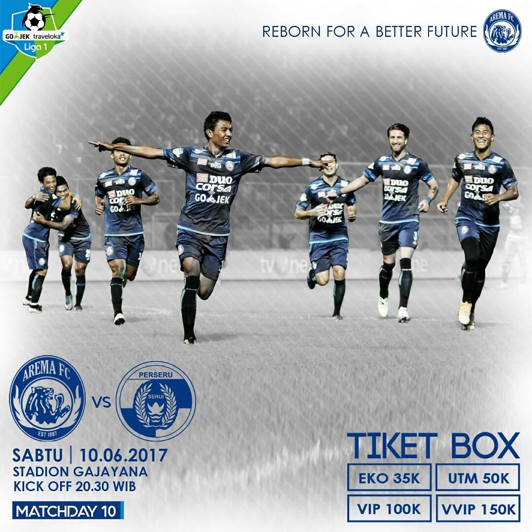 AremafcOfficial's tweet photo. Bangkitlah Singaku
Cabik Lawanmu
Tiket box di Kantor Arema Jl Kertanegara 7 Kota Malang https://t.co/3SQivvrLFC