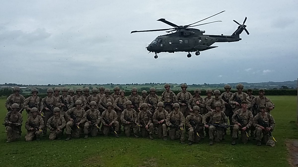 CommandoTRG's tweet photo. The #RMYO16Batch at the end of an ardours & intensive 3 week exercise before starting their #CommandoTest. '30 miler' today! Good luck lads. https://t.co/KzRbbu8d1N