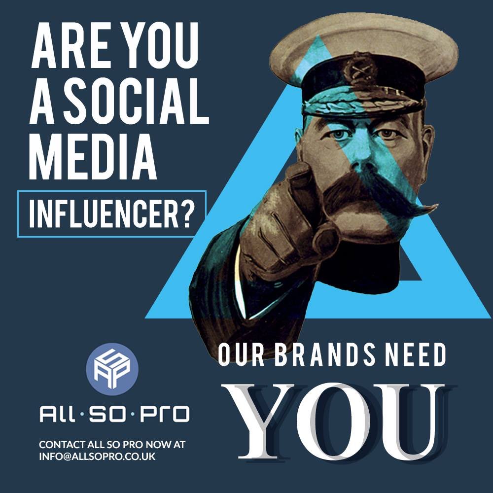 allsopro's tweet photo. All So Pro now have over 300 registered businesses actively looking for social media #influencers and #celebrities to endorse their brand. https://t.co/ZMj0mKGhNo