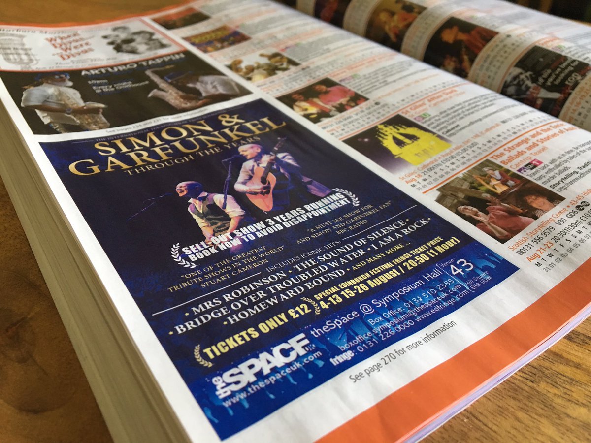 The new #edfringe programme was launched today. Really excited and can't wait to get up there. Tickets are already flying out!