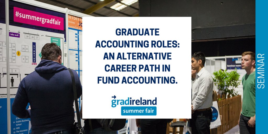 gradireland's tweet image. Starting at 11.30 in #Seminar Room 1 Clare MacEntee from #HedgeServ will be talking about Fund Accounting