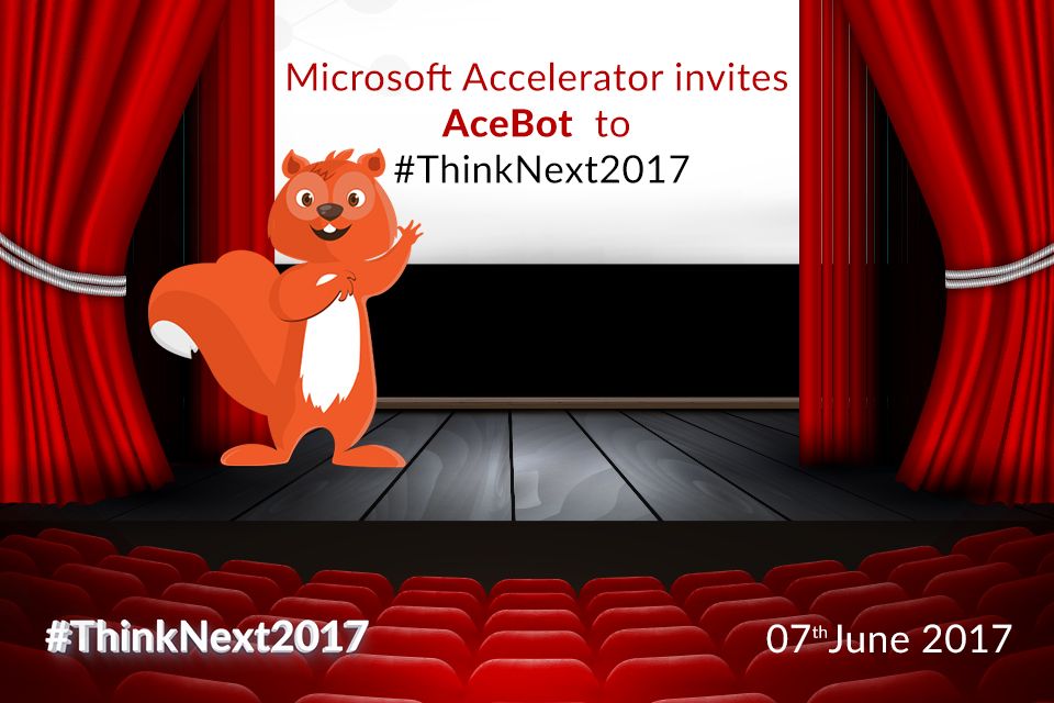 acebotai's tweet photo. We are at @MSA_IND #ThinkNext2017 as one of the #Fantastic14 startups! https://t.co/u3VaRLIgVS
