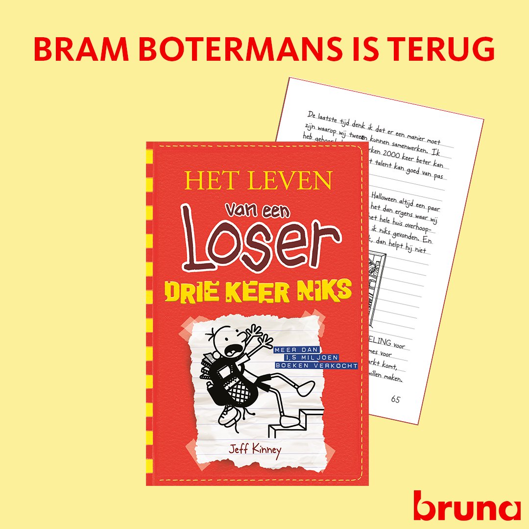 Alweer het 11de boek over het leven van loser Bram Botermans. #lezen #loser bit.ly/Loser11