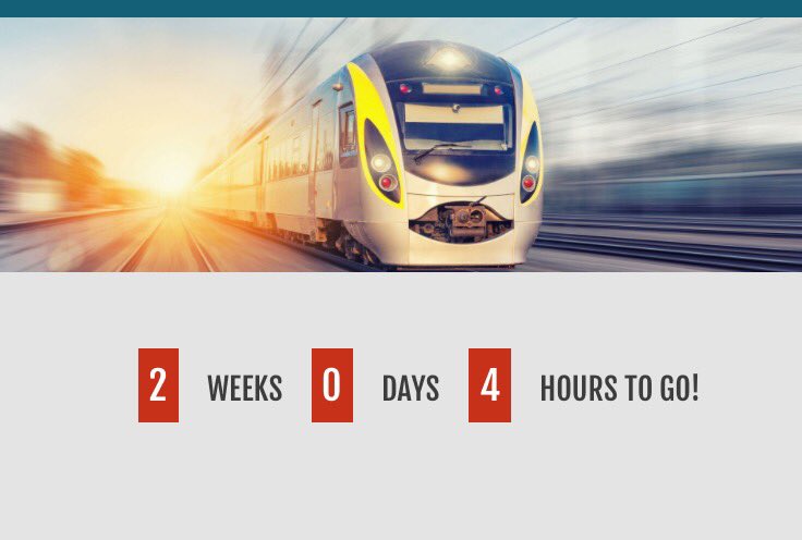 2 weeks to go! #RailLive2017