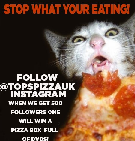 moviecomps's tweet photo. RT &amp; FOLLOW  @topspizzauk INSTAGRAM  #win a pizza box full of dvds! #competition #giveaway #prize #winitwednesday #wednesdaymotivation https://t.co/1ahttRyJ9m