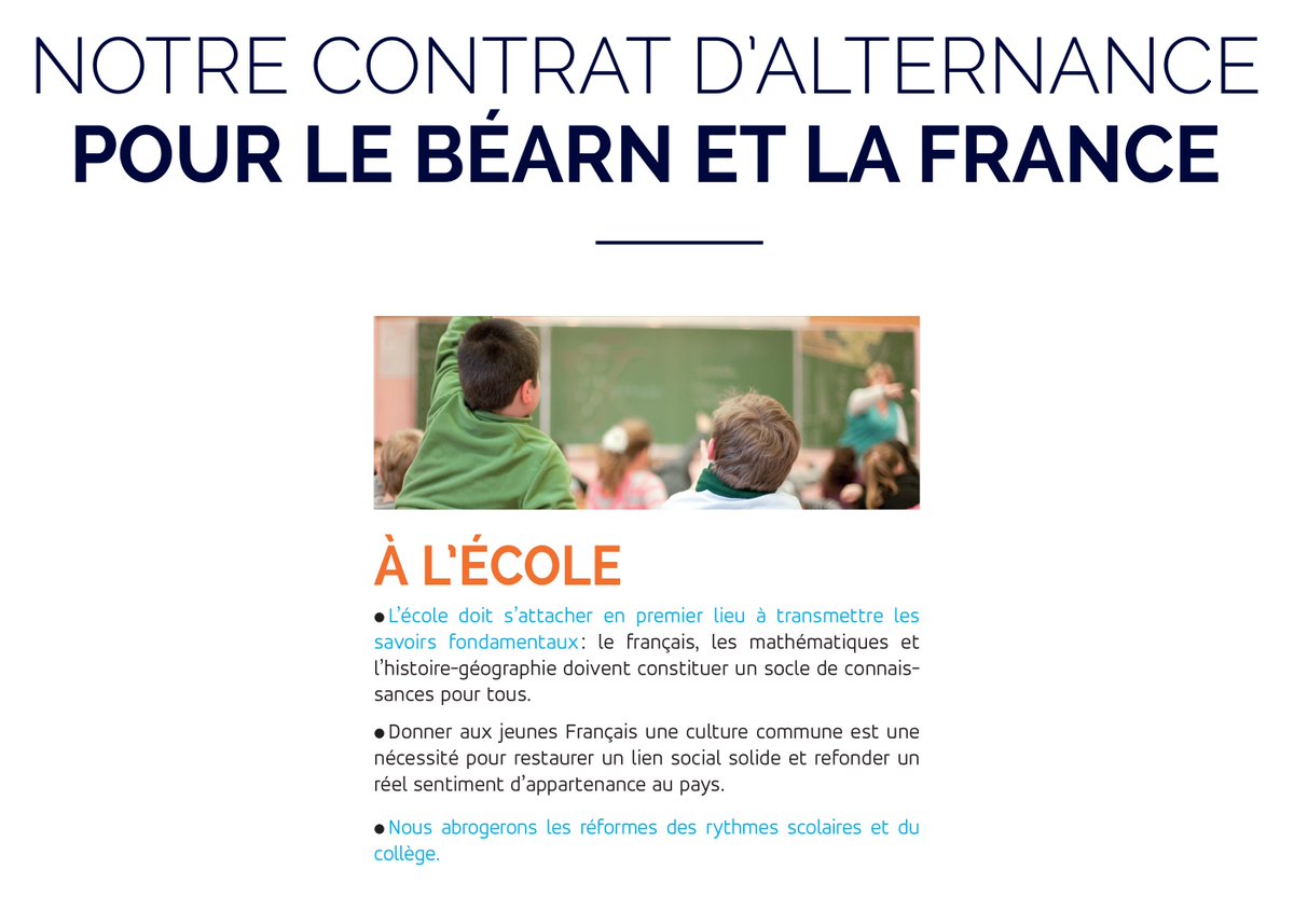 Saulnier64's tweet photo. Mercredi, jour des enfants... parlons école ! Notre journal de campagne :  https://t.co/1KXqXEgiV5 #MajoritéPourLaFrance #circo6403 https://t.co/Q1eR4jUBmh