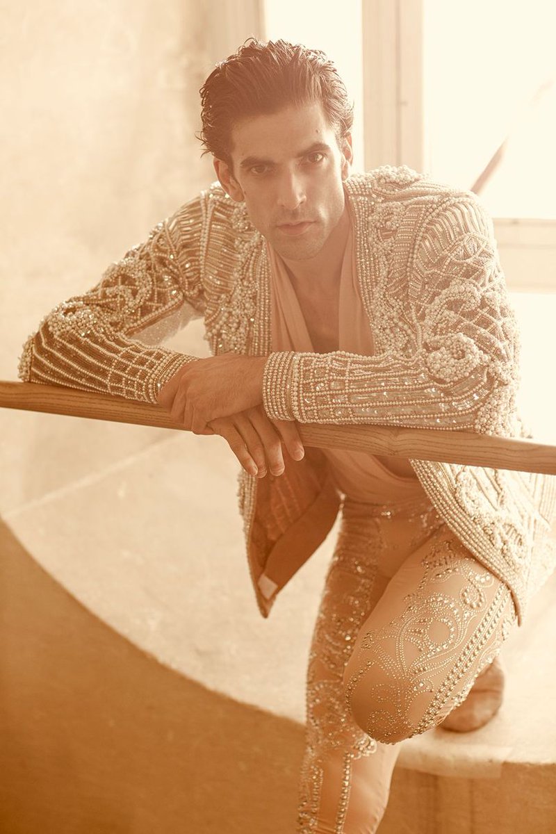 BritishVogue's tweet photo. FIRST LOOK: @Balmain's @ORousteing's turns costume designer for the designs for @SebastienBertau's new ballet https://t.co/PpI2cFUo6i https://t.co/z1aHGZKYGx