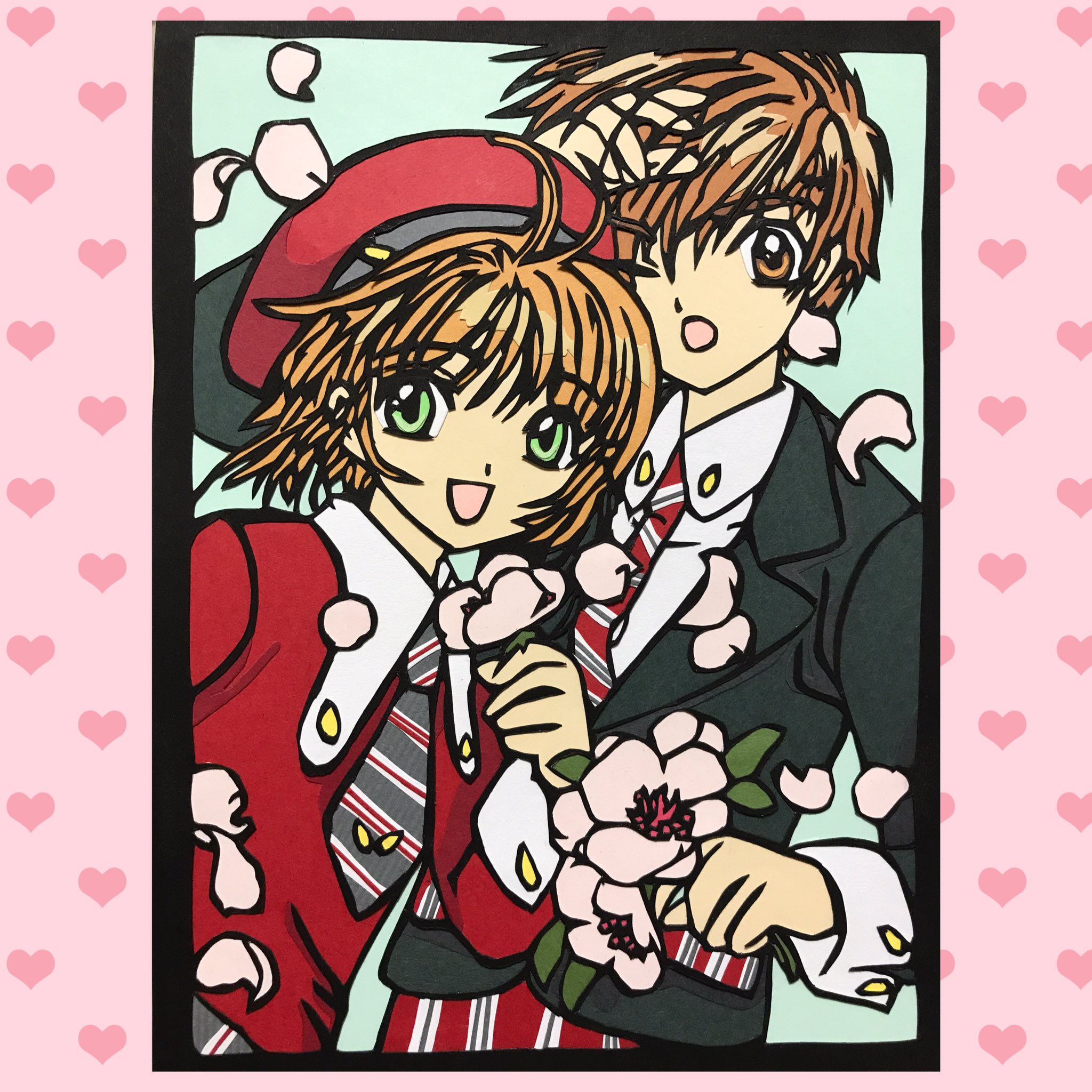 ねこ村瀬 Sur Twitter カードキャプターさくら 木之本桜 李小狼 小狼 シャオラン Clamp Cardcaptorsakura Ccsakura 切り絵 Kirie T Co Wwh2gbh5go Twitter