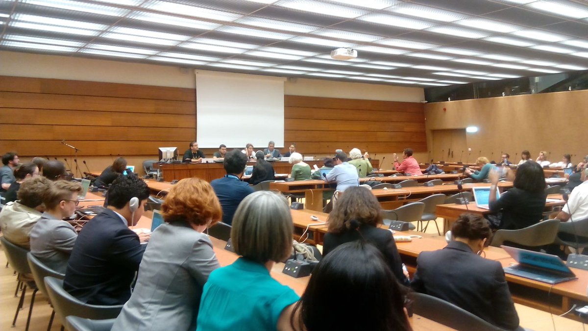 .<a href="/StopTNCimpunity/">Dismantle Corp Power</a> in solidarity #StandingRock <a href="/UNHumanRights/">UN Human Rights</a> :"We are here because EU Banks invest in our lands>this destructs Mother Earth"