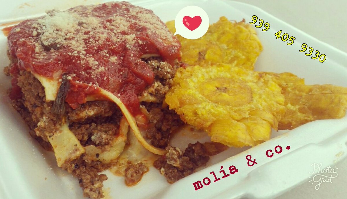 molia_co's tweet photo. 🍴🚚Miércoles de #lasagna 
Miércoles de carne frita. 
Todos los días pechuga de pollo. 
Ordena llamando al (939) 405-9330. 
#comidabienhechaPR https://t.co/IR3AYjkiTk
