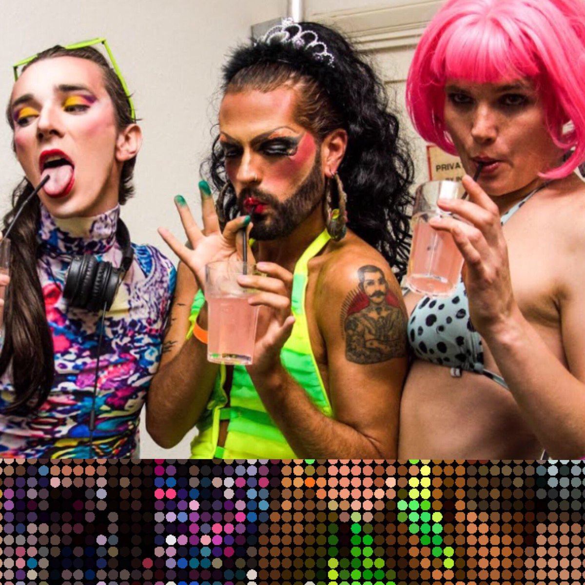 SinkThePinkLDN's tweet photo. Sipping on voddy and pink lemonade before we hit the stage 🍹💋classy gals! #sinkthepink #londondrag #absolutfacet #dreamgirls 👙🌸🎀 @ABSOLUTUK https://t.co/ch3qvSGJRU
