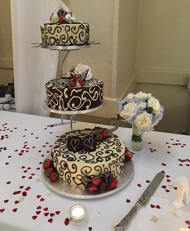 Lovely, isn't she? Make us part of your special day! #weddingcake #wedding #YorkshireDales