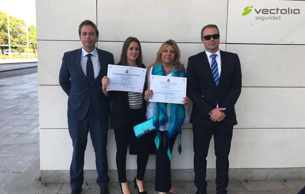 Vectalia Seguridad, galardonada en el #DíadelaSeguridadPrivada con menciones honoríficas para Silvia Garrigós y Mª Carmen Mira ¡Enhorabuena!
