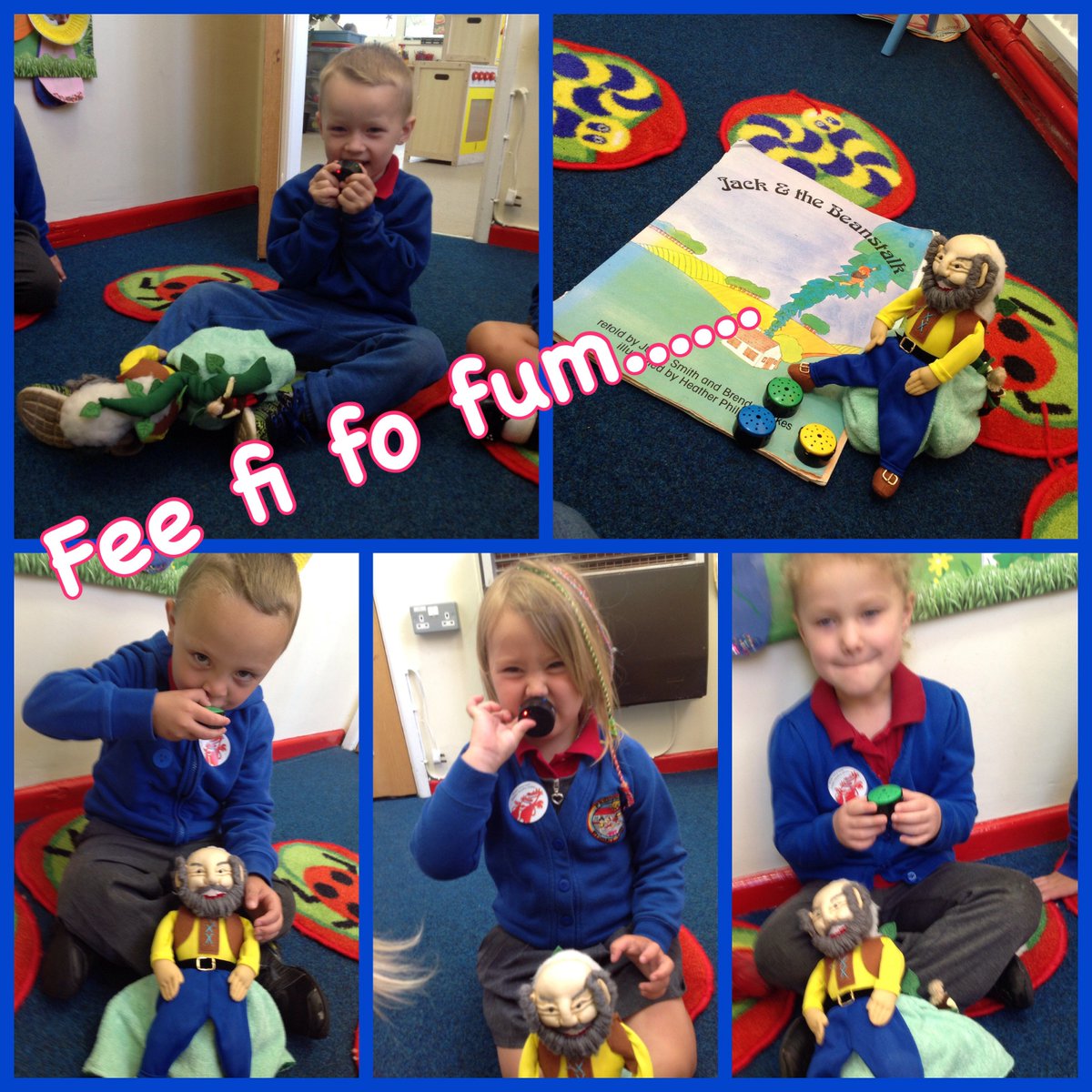 PPS_Draig's tweet image. Nursery has had great fun using the sound buttons today! We pretended to be the Giant from Jack &amp;amp; the Beanstalk #phipdcf @Phip_Primary 🌱🐄🎤☺️