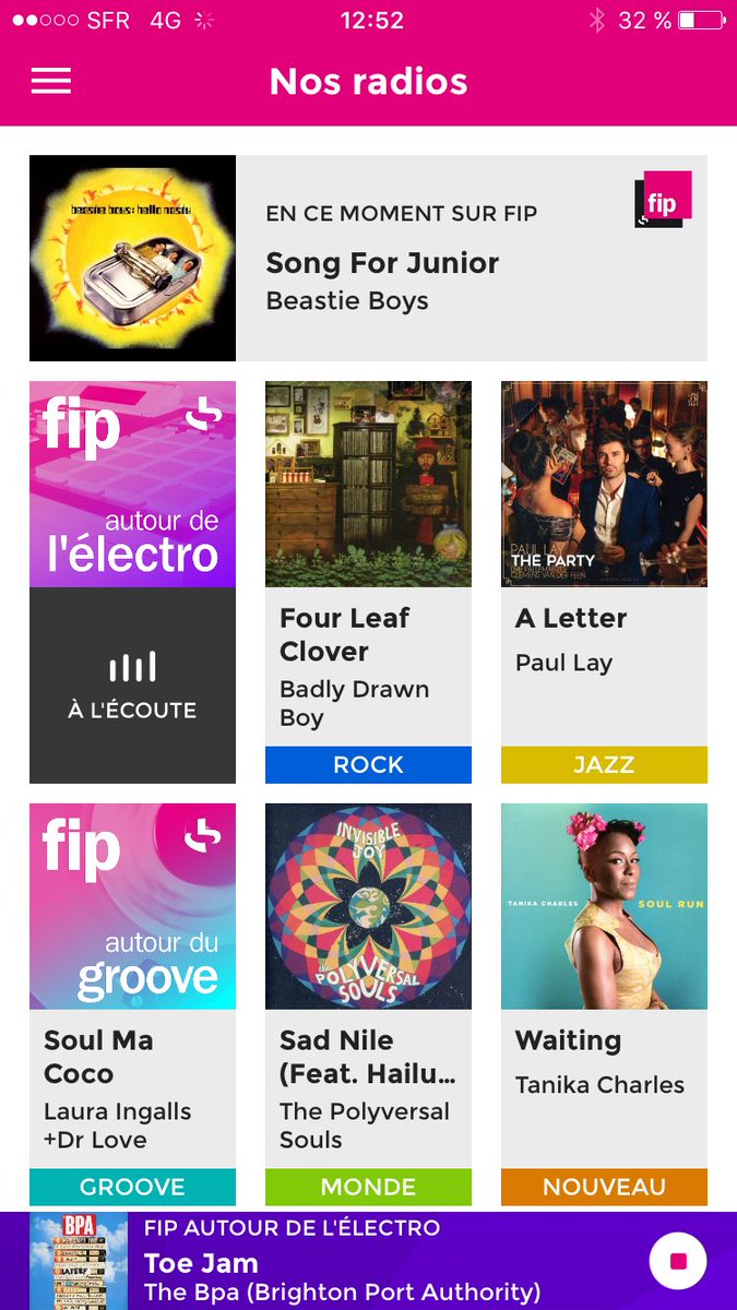 laurentfrisch's tweet image. La webradio @fipradio📻 autour de l'électro est maintenant dispo dans l'appli (à mettre à jour)