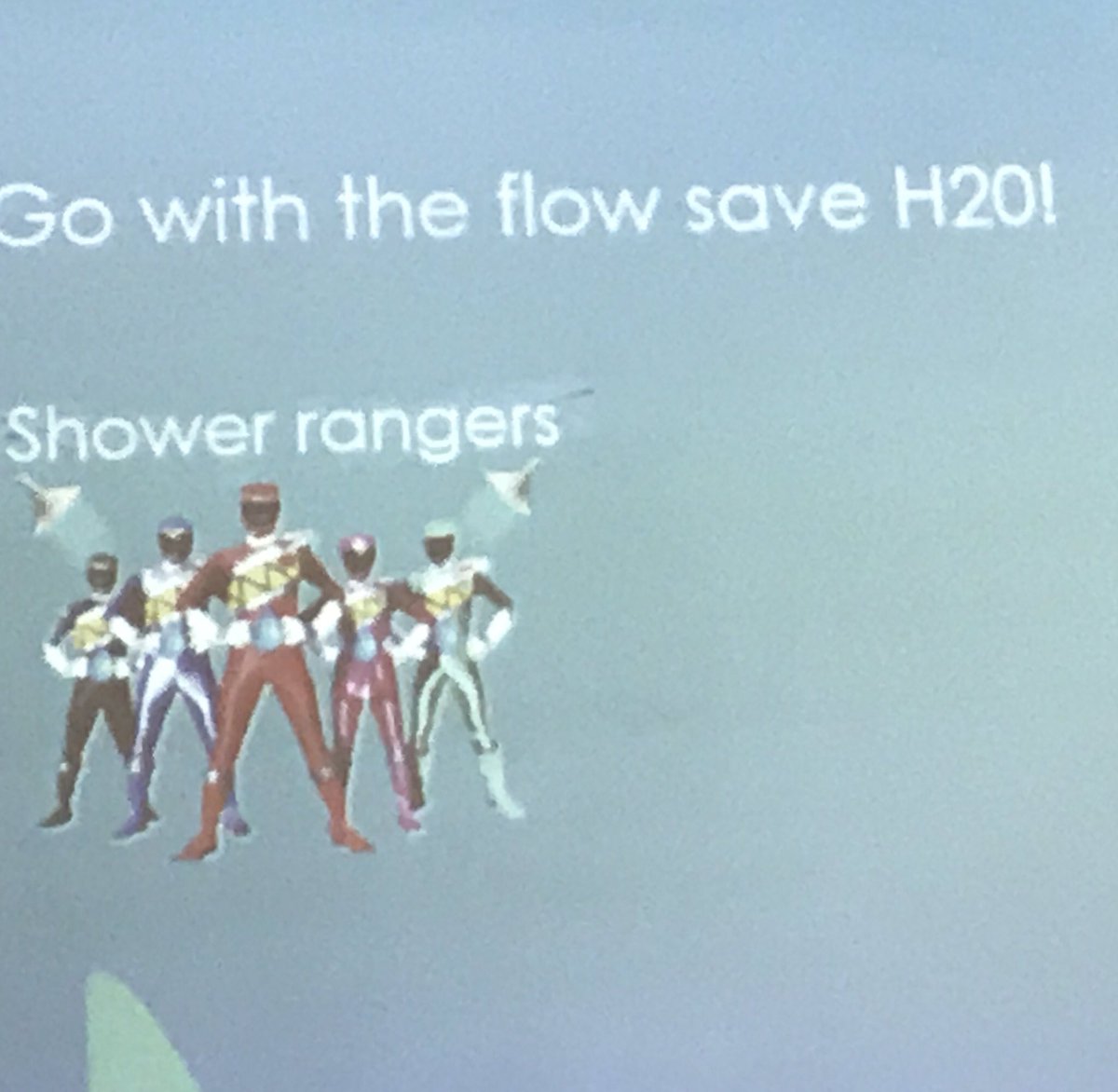 TimothyJCompton's tweet photo. #ChallengeWater Team 'Shower Rangers' (from my old school!) showing us how they influenced their peers to save 100 litres of water a week! 💡 https://t.co/SrVq4zEdvU