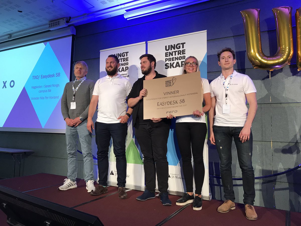 Build2Grow's tweet image. Gratulerer til @AgriMareBio og #Tixo med hhv. årets studentbedrift og Ferdprisen. God tur til EM i Helsinki. #nm_sb @UE_Norge