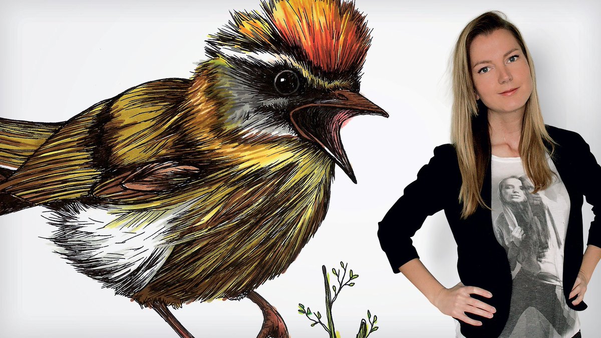wijld's tweet photo. We 💚 #Camarocaro's style! Her artworks are especially about wildlife🐾😍 She reveals some more in a short interview https://t.co/OG5a3tcMTY https://t.co/soXvxDU9bj