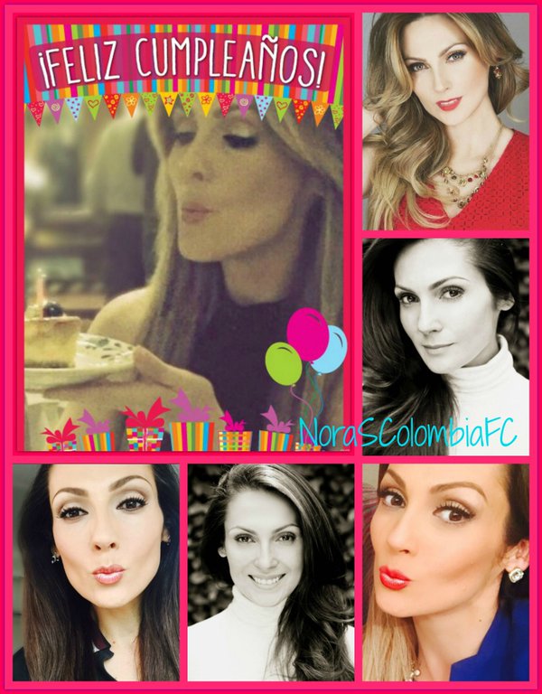 NoraSColombiaFC's tweet photo. Hermosa @norasalinastv Feliz Cumpleaños. Bendiciones. Un Abrazo. 🎉🎈🎂🎁😘 https://t.co/I9ISHWxyHP