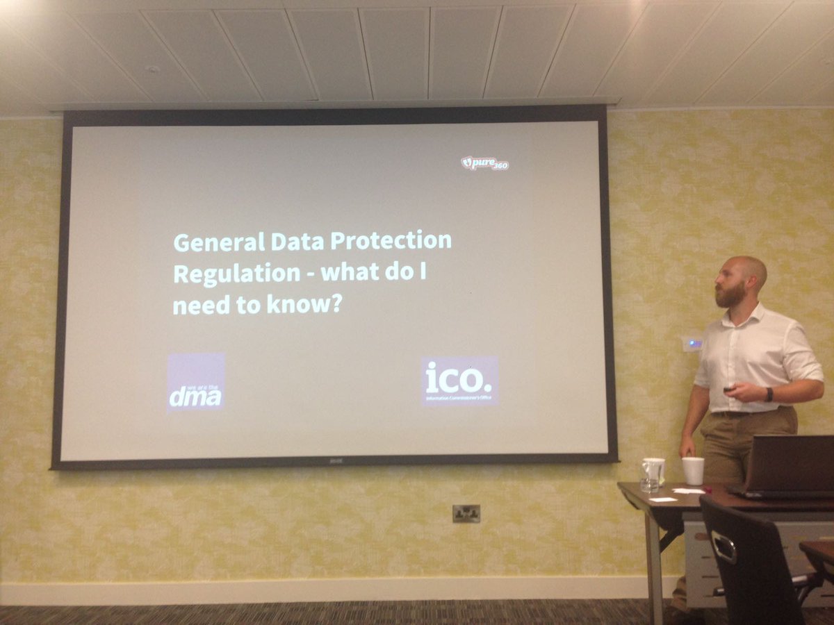 Pure360Hub's tweet photo. You MUST be prepared for #GDPR next May - we're helping our customers understand what they need to know today at #PureProgression. https://t.co/blPiWrrifJ