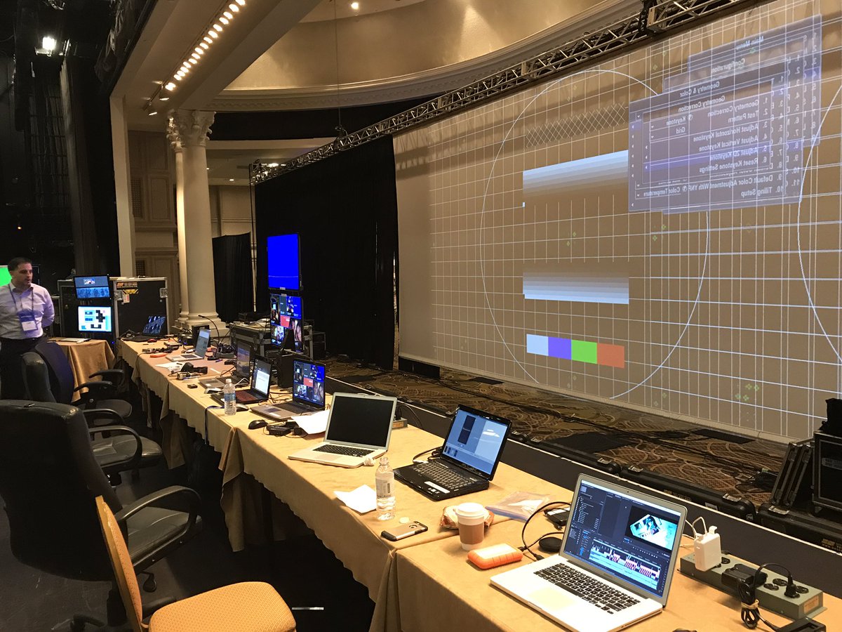 HS_Multimedia's tweet image. Very intricate behind the scenes setup at this year's Dental NSM. #HSDNSM