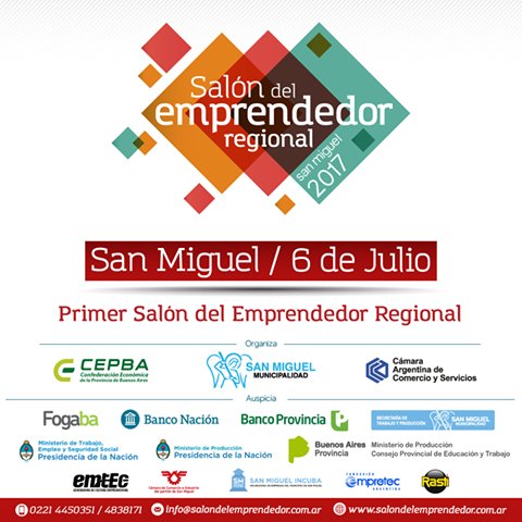 em_tec's tweet photo. 1º Salón del Emprendedor Regional San Miguel 2017
INSCRIBITE  https://t.co/ntD53oEGsz
#emprendedores #capacitacion #networking #contactos https://t.co/FLRNmoWApn