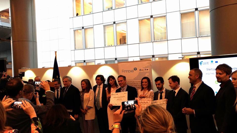 #SEUA16final And the best EU #startup in #HEALTH category is  <a href="/neuronguard/">Neuron Guard</a> 🇮🇹🏆thanks <a href="/StartUpEUAwards/">StartUp Europe Awards</a> and <a href="/EP_President/">Roberta Metsola</a> for this prize!