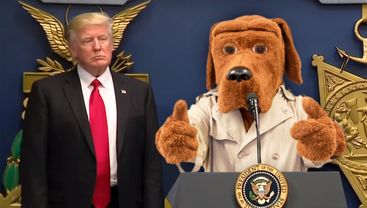 TheBabylonBee's tweet photo. Trump Selects McGruff The Crime Dog As FBI Director https://t.co/uRfymRc7q6 https://t.co/P7KnrfFyUY