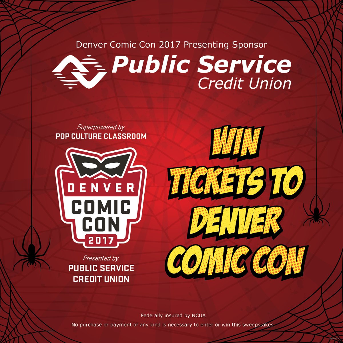 canvasfamily's tweet photo. Win tickets to @DenverComicCon! Follow @pscucolorado, tweet a #DCC2017-inspired photo and tag #SuperPSCU! #superhero https://t.co/5IZWkueaY2 https://t.co/BXCKuyMmem
