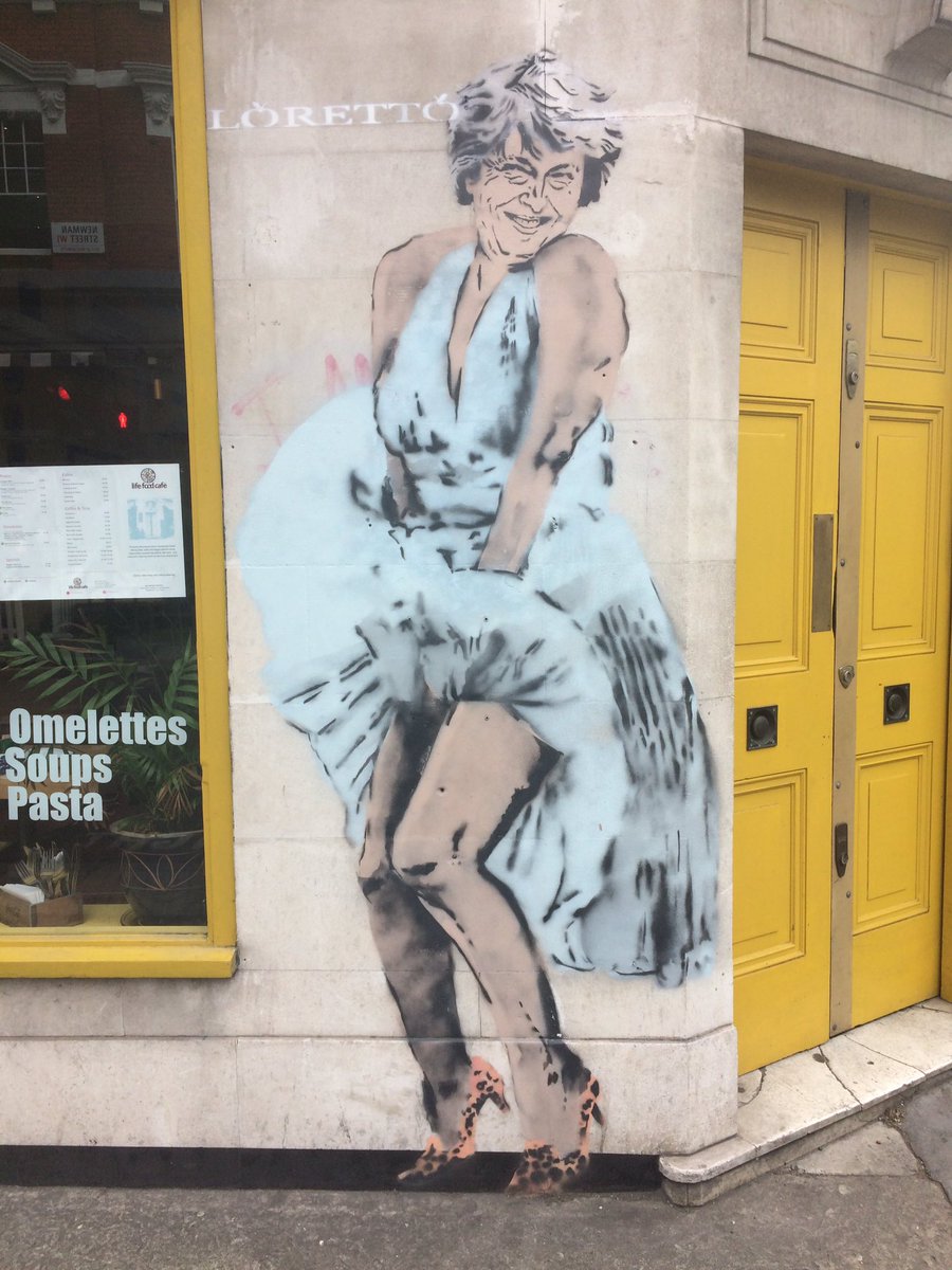 #Election2017 #streetart #london election humor
