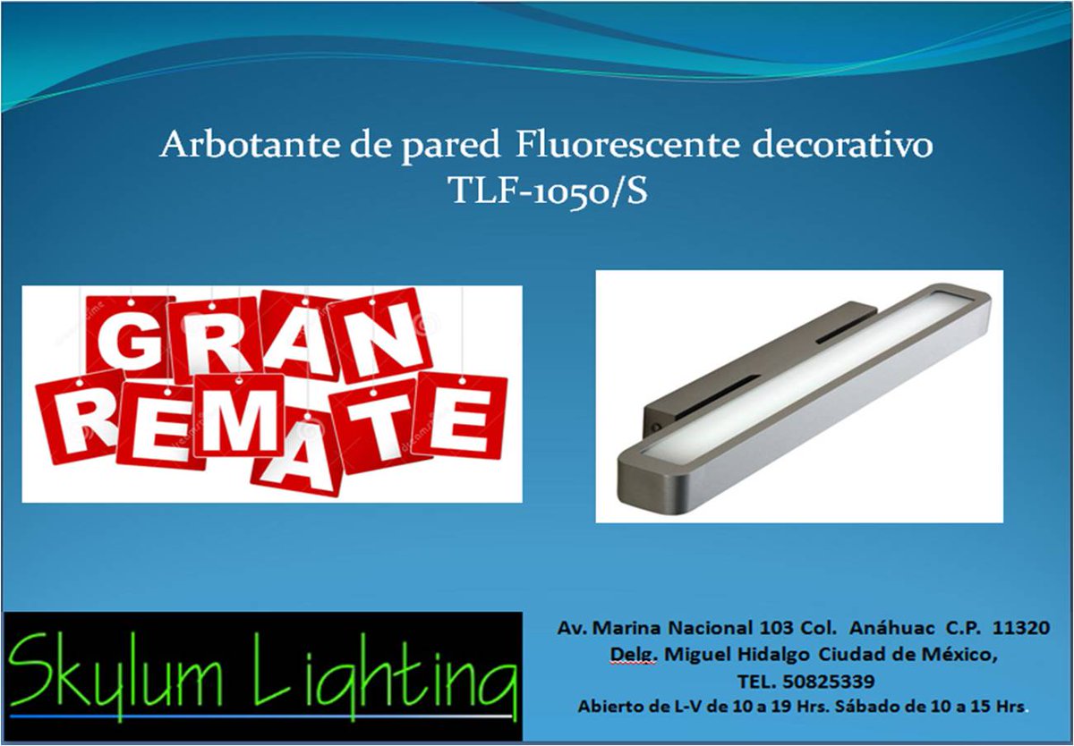 skylum_lighting's tweet image. VEN Y APROVECHA LOS LUMINARIOS EN REMATE EN MARINA NACIONAL 103 COL ANAHUAC 50825339