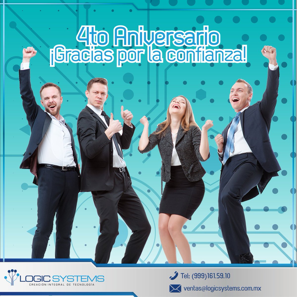 LogicSystemsMx's tweet photo. Compartimos nuestra alegría, agradecemos a todos nuestros clientes por confiar en nosotros. https://t.co/rVvdXVmNhF