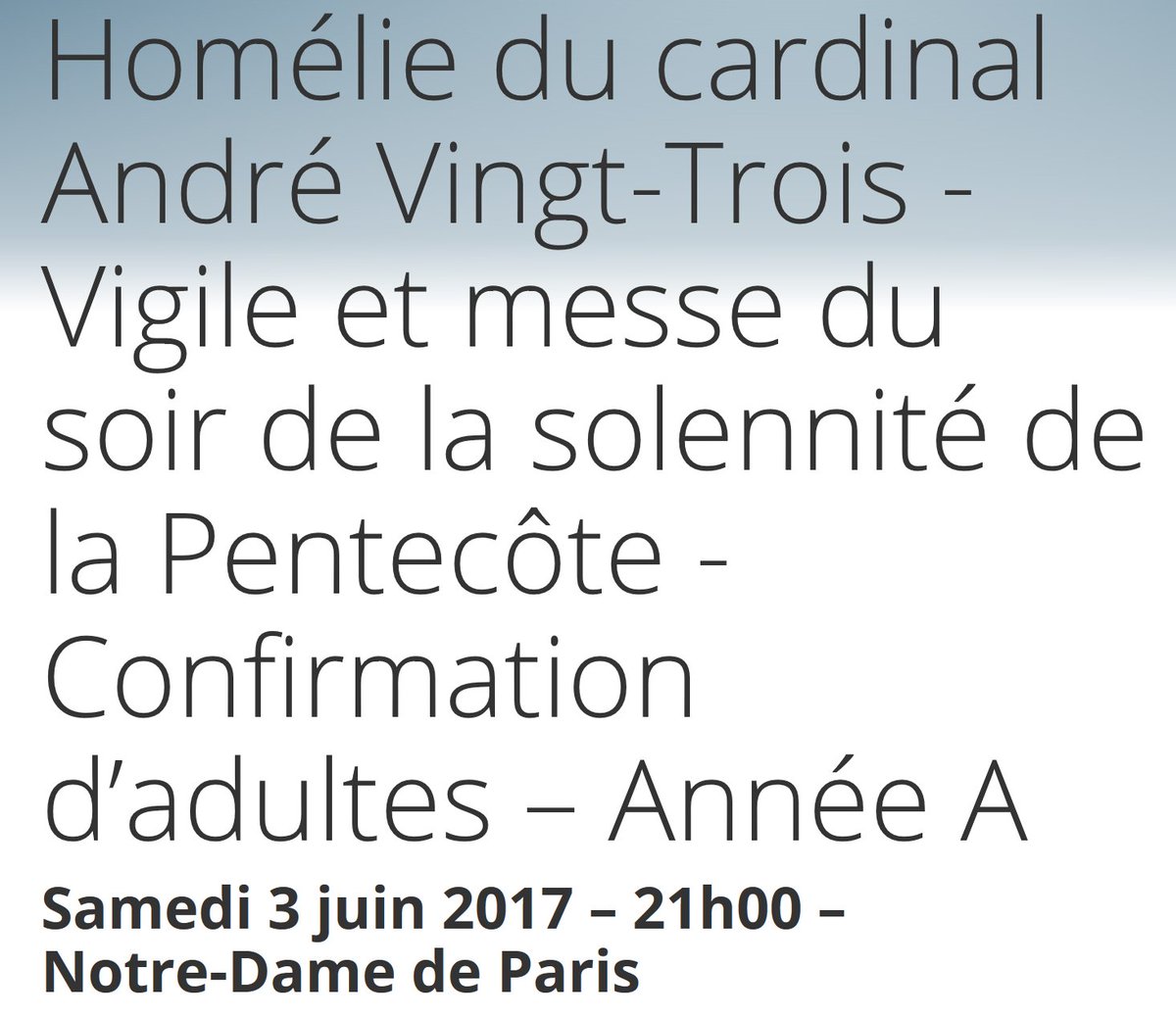 avingttrois's tweet photo. #homelie"Notre rôle dans la société n’est pas d’être des acteurs de division, mais des acteurs de communion" https://t.co/54tA3BDZLw https://t.co/sjfXJlH9kN