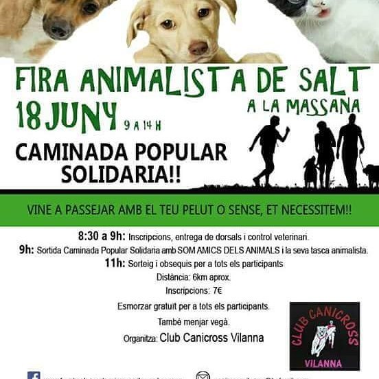 somamics_cat's tweet photo. V FIRA ANIMALISTA
Caminada Solidària.
.@DiarideGirona  .@canicrossvilana .@girona_cat .@RdioSalt .@cfestessalt .@EMOdeSalt .@HVanimalia https://t.co/ko42TARsV8
