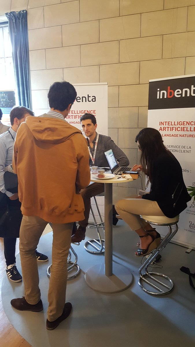 AI_PARIS_'s tweet photo. Technologie sémantique &amp; accompagnemnt linguistique au service de la #relationclient, @inbenta est sur l'espace #Startup

#AIParis https://t.co/qzWSTn8YFX