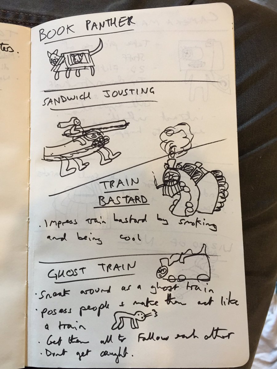 ClawhammerMark's tweet image. Cleaning out my flat and found some old """game ideas""" feel free to use any