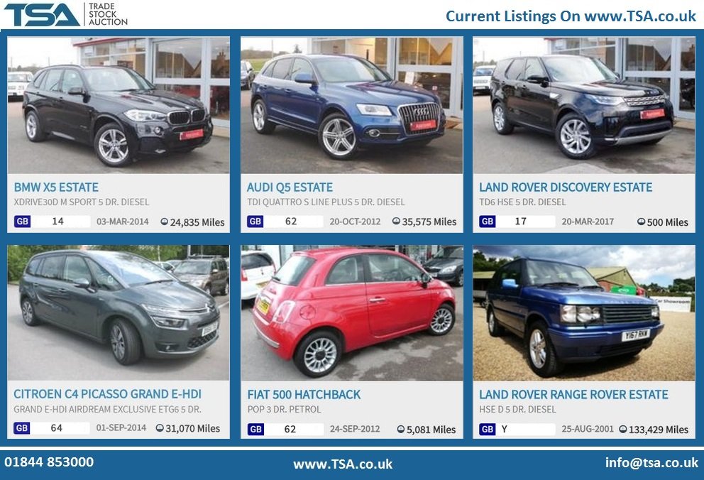 tsacouk's tweet image. A selection of vehicles for auction at TSA.co.uk