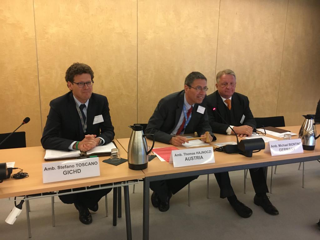 ThomasHajnoczi's tweet photo. In joint event #APMBT with #CCM and #GICHD:  Land release allows for faster progress in protecting people &amp; returning land to productivity https://t.co/o0ThQMC6P9