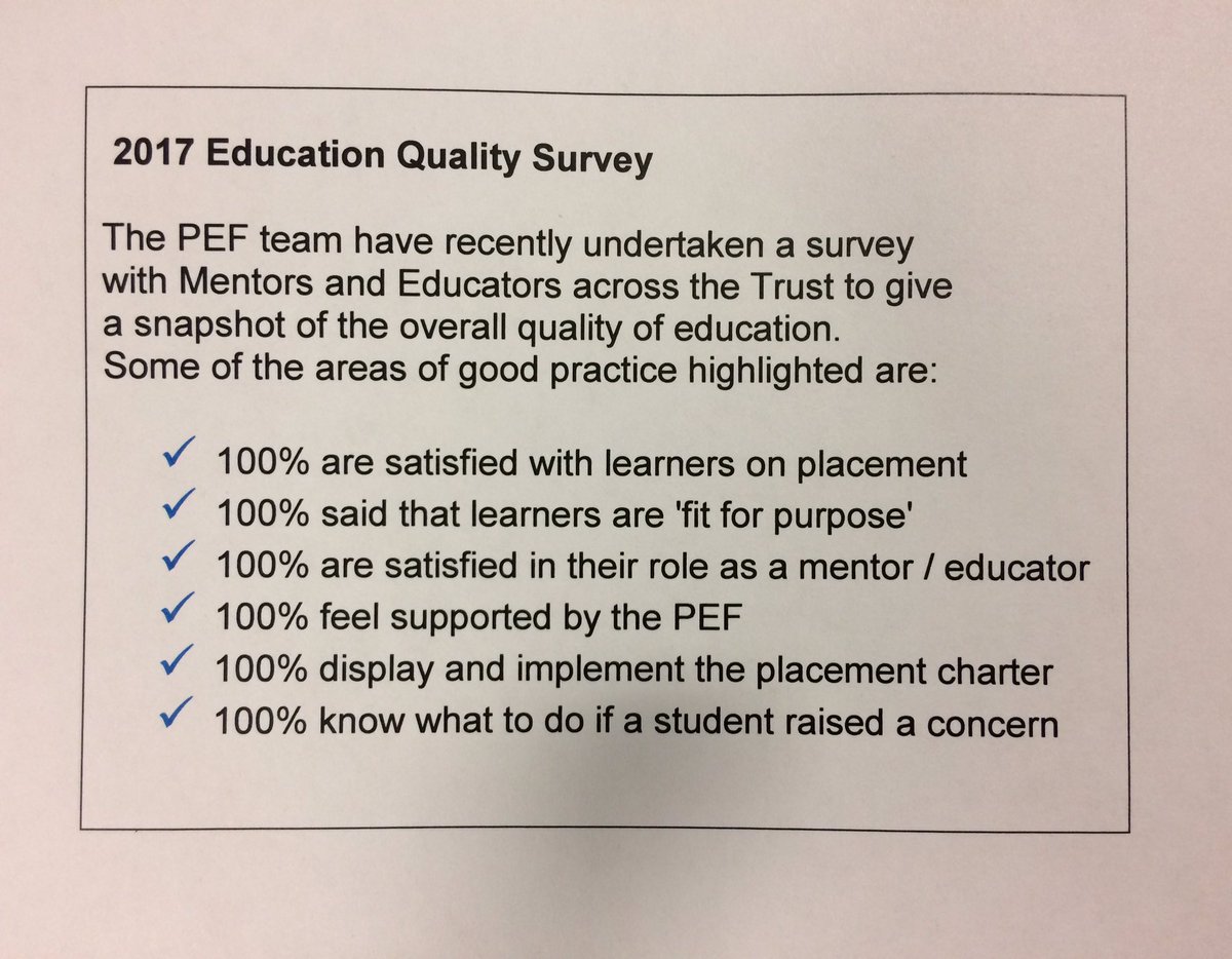 adierichards's tweet image. Fantastic results from the Mentor and Educator Quality Survey 2017 - Thank you to all who took part @Bridgewater_NHS  @sthompsonpef  #BWQFF