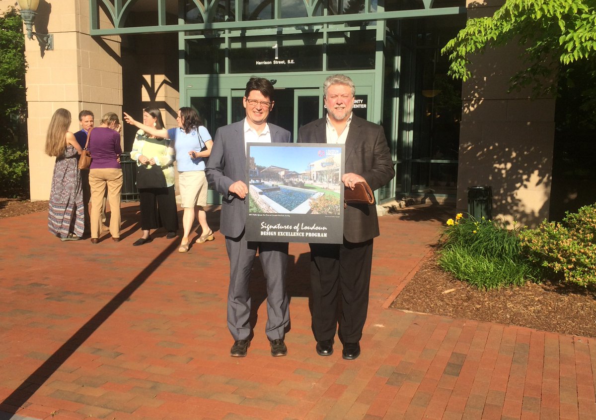 Last night The Plaza at Cascades Overlook took home an award for Public Spaces from Loudoun Virginia Economic Development #BCTteam #BCTarch